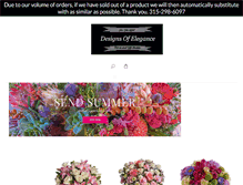 Tablet Screenshot of designsofelegance.com